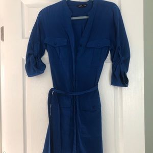Express wrap shirt dress